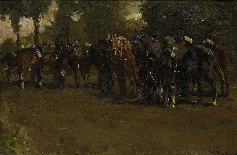 George Hendrik Breitner Cavalry at Rest china oil painting image